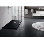 Shower tray Rectangular 120x80 material: Quaryl, color: Black surface: Matt Rectangular