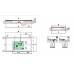 Ντουζιέρα ορθογώνια 120x80 από ενισχυμένο ακρυλικό, χρώμα: Μαύρο επιφάνεια: Ματ Ορθογώνιες