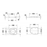Toilet-seat soft closing, style: Wrapover, color: White Toilet seats & covers Toilet-seat soft closing, style: Wrapover, color: White Toilet seats & covers