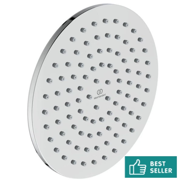 Κεφαλή ντους επίτοιχος τύπος / οροφής 20x20 από ορείχαλκο 1 ροής, χρώμα: Χρωμέ επιφάνεια: Γυαλιστερή Κεφαλές ντους