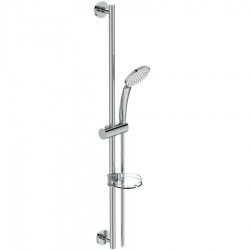 Shower slider rail 90cm material: Brass Μ1, with hand shower & hose, color: Chrome surface: Glossy