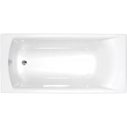 Bathtub Rectangular 160x70 material: Quaryl Carronite, color: White no grab bars surface: Glossy Rectangular
