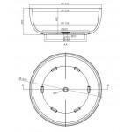 Μπανιέρα ελευθέρας τοποθέτησης 135x135x49 από solid surface επιφάνεια: Ματ, χρώμα: Λευκό χωρίς λαβές Ελευθέρας τοποθέτησης Μπανιέρα ελευθέρας τοποθέτησης 135x135x49 από solid surface επιφάνεια: Ματ, χρώμα: Λευκό χωρίς λαβές Ελευθέρας τοποθέτησης