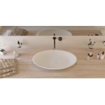 Νιπτήρας ελευθέρας τοποθέτησης 70x40x9 από solid surface χωρίς οπή  χωρίς υπερχείλιση, χρώμα: Λευκό επιφάνεια: Ματ Ελευθέρας τοποθέτησης