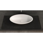 Νιπτήρας ελευθέρας τοποθέτησης 70x40x9 από solid surface χωρίς οπή  χωρίς υπερχείλιση, χρώμα: Λευκό επιφάνεια: Ματ Ελευθέρας τοποθέτησης