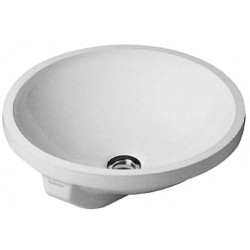 Washbasin Under counter 40x40 material: Porcelain (43x43) With overflow, color: White surface: Glossy Under counter
