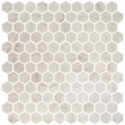 Pool mosaic 5x5 Spain, shape: Hexagon 1st choice, hue: Beige