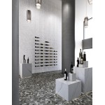 Pool mosaic 28,6x28,4 Spain, shape: Hexagon 1st choice, hue: Dark Grey Mosaics for pool