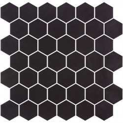 Pool mosaic 5x5 Spain, shape: Hexagon 1st choice, hue: Black