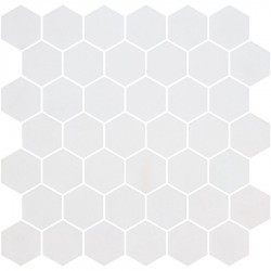 Pool mosaic 2,5x2,5 Spain, shape: Hexagon 1st choice, hue: White