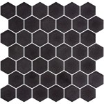 Pool mosaic 28,6x28,4 Spain, shape: Hexagon 1st choice, hue: Black Mosaics for pool