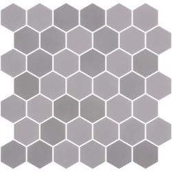 Pool mosaic 5x5 Spain, shape: Hexagon 1st choice, hue: Grey