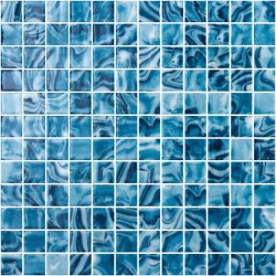 Ψηφίδα πισίνας 2,5x2,5 Ισπανίας, σχήμα: Τετράγωνο Α’ διαλογής, απόχρωση: Μπλε Ψηφίδες