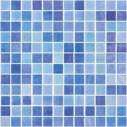 Ψηφίδα πισίνας 2,5x2,5 Ισπανίας, σχήμα: Τετράγωνο Α’ διαλογής, απόχρωση: Μπλε mix Ψηφίδες