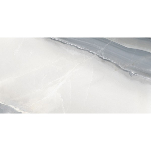Floor tiles 59,7x119,6 Italy, style: Onix 1st choice rettificato surface: Glossy, hue: White/Blue Plain tiles