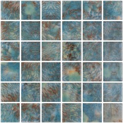 Ψηφίδα πισίνας 5x5 Ισπανίας, σχήμα: Τετράγωνο Α’ διαλογής (31x41), απόχρωση: Πράσινο Ψηφίδες