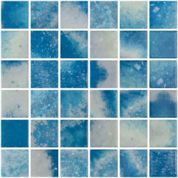 Pool mosaic 5x5 Spain, shape: Square 1st choice (31x41), hue: Blue Mosaics for pool