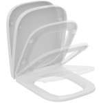 Toilet-seat soft closing, style: Wrapover, color: White Toilet seats & covers