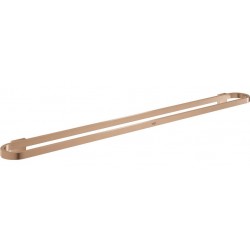 Πετσετοθήκη 60cm brushed warm sunset σταθερή από ορείχαλκο μονή, χρώμα: Ροζ Χρυσό επιφάνεια: Βουρτσισμένη