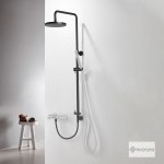 Shower slider rail with head material: Brass With diverter Black Matt, color: Black surface: Matt Shower rails with head Shower slider rail with head material: Brass With diverter Black Matt, color: Black surface: Matt Shower rails with head