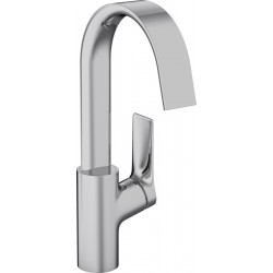 Wash basin tap Deck-mounted L size material: Brass mixer waterfall (cascatta) Without waste 210, color: Chrome surface: Glossy Deck-mounted