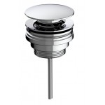 Wash basin tap Wall-mounted concealed - complete set 2 holes material: Brass With push-open waste set 19,4 cm, color: Chrome surface: Glossy Wall-mounted - external part Wash basin tap Wall-mounted concealed - complete set 2 holes material: Brass With push-open waste set 19,4 cm, color: Chrome surface: Glossy Wall-mounted - external part