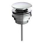 Wash basin tap Wall-mounted concealed - complete set 2 holes material: Brass With push-open waste set 20cm, color: Chrome surface: Glossy Wall-mounted - external part