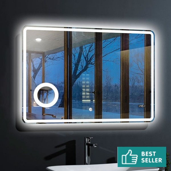 Mirror, shape: Rectangle 100x80 material: Crystal, color: No color Mirrors Mirror, shape: Rectangle 100x80 material: Crystal, color: No color Mirrors