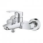 Bathtub tap Wall-mounted exposed material: Brass without hand shower, hose and holder mixer, color: Chrome surface: Glossy Wall-mouned exposed Bathtub tap Wall-mounted exposed material: Brass without hand shower, hose and holder mixer, color: Chrome surface: Glossy Wall-mouned exposed