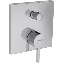 Shower tap Wall-mounted external part 2 way material: Brass mixer With plate without hand shower, hose and holder, color: Chrome surface: Glossy
