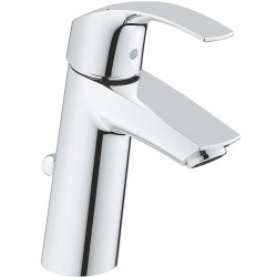 Wash basin tap Deck-mounted material: Brass mixer With pop-up waste set Μ size M-Size, color: Chrome surface: Glossy Deck-mounted