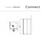 Καμπίνα ντουζιέρας ευθύγραμμη 72x190 4mm συρόμενη A75 (72-77) επίστρωση Ideal Clean,  διάφανο κρύσταλλο, πόρτες με λειτουργία‚ "click & clean‘‘ επιφάνεια: Γυαλιστερή, χρώμα: Χρωμέ Ευθύγραμμες