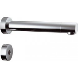 Wash basin tap Wall-mounted - external part 2 holes electronic Without waste, color: Chrome material: Brass surface: Glossy Wall-mounted - external part