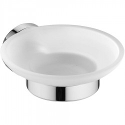 Soap material: Crystal Wall-mounted, color: Chrome surface: Glossy Soap holders