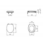 Κάλυμμα λεκάνης Sandwich, χρώμα: Λευκό Καλύμματα