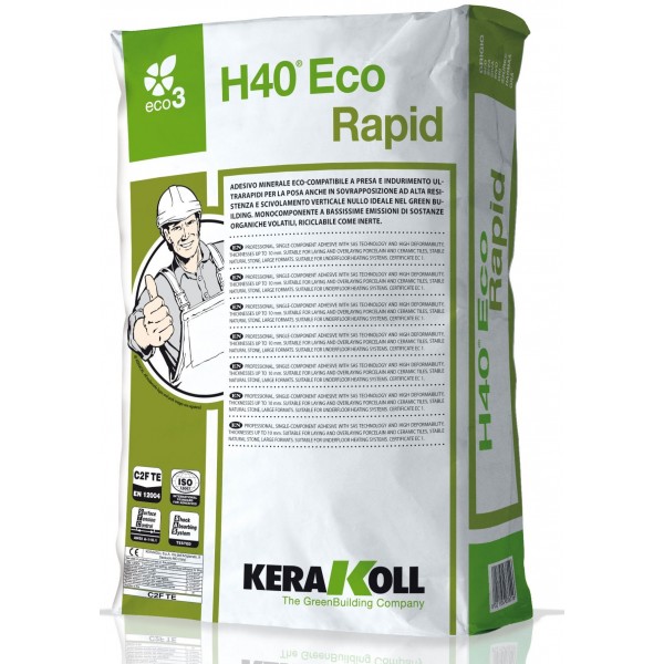 Κόλλα υπερταχείας πήξεως 25kg, C2FTE, απόχρωση: Γκρι Κόλλες