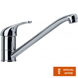 Kitchen tap Deck-mounted material: Brass, color: Chrome surface: Glossy
