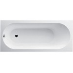 Bathtub Rectangular 170x75 material: Quaryl Quaryl, White Alpin, color: White no grab bars surface: Glossy Rectangular