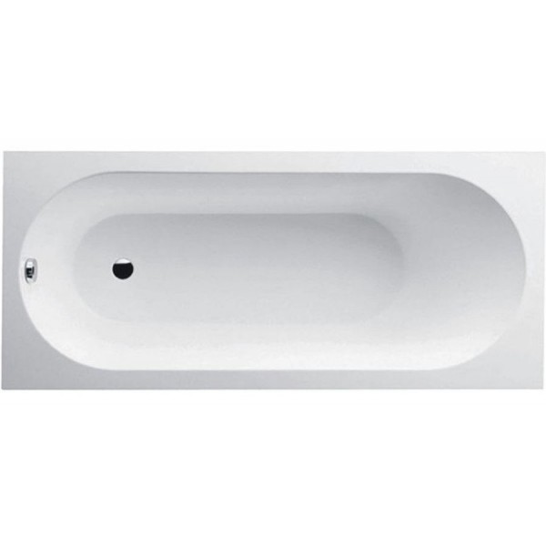 Bathtub Rectangular 170x75 material: Quaryl Quaryl, White Alpin, color: White no grab bars surface: Glossy Rectangular