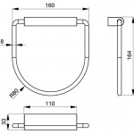 Towel ring closed material: Brass, color: Chrome surface: Glossy Towel rings Towel ring closed material: Brass, color: Chrome surface: Glossy Towel rings