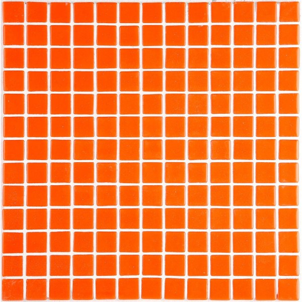 Pool mosaic 2,5x2,5 Spain, shape: Square 1st choice, hue: Orange Mosaics for pool