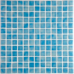 Pool mosaic 2,5x2,5 Spain, shape: Square 1st choice, hue: Blue Mosaics for pool