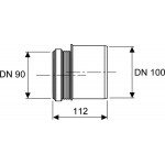 Adaptor material: PVC, color: Black Parts