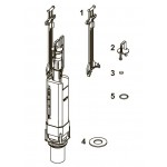 Flush valve for concealed cistern 8cm material: Plastic Parts Flush valve for concealed cistern 8cm material: Plastic Parts