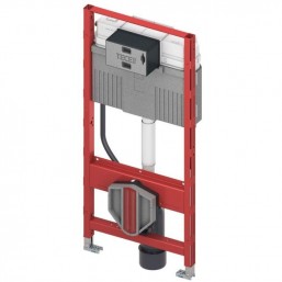 Concealed cistern for wall-mounted toilet for plasterboard wall With frame