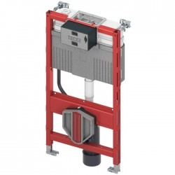 Καζανάκι εντοιχιζόμενο κρεμαστής λεκάνης για τοίχο γυψοσανίδας με πλαίσιο Υ 98cm x Π 50cm x Β 15cm