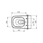 Κάλυμμα λεκάνης soft closing Wrapover Classic, Easy To Remove, χρώμα: Λευκό Κάλυμμα λεκάνης soft closing Wrapover Classic, Easy To Remove, χρώμα: Λευκό