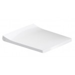 Wall-mounted toilet & toilet seat soft closing, style: Wrapover hidden fixation Rimless Slim 57x37 surface: Glossy, color: White Wall-mounted Wall-mounted toilet & toilet seat soft closing, style: Wrapover hidden fixation Rimless Slim 57x37 surface: Glossy, color: White Wall-mounted