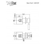 Shower tap Wall-mounted concealed - complete set 1 hole 1 way material: Brass mixer without hand shower, hose and holder, color: Black surface: Matt Shower tap Wall-mounted concealed - complete set 1 hole 1 way material: Brass mixer without hand shower, hose and holder, color: Black surface: Matt