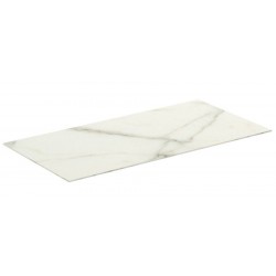 Πάγκος μπάνιου 100x50,5 από κεραμικό επιφάνεια: Γυαλιστερή, χρώμα: Λευκό Πάγκοι μπάνιου